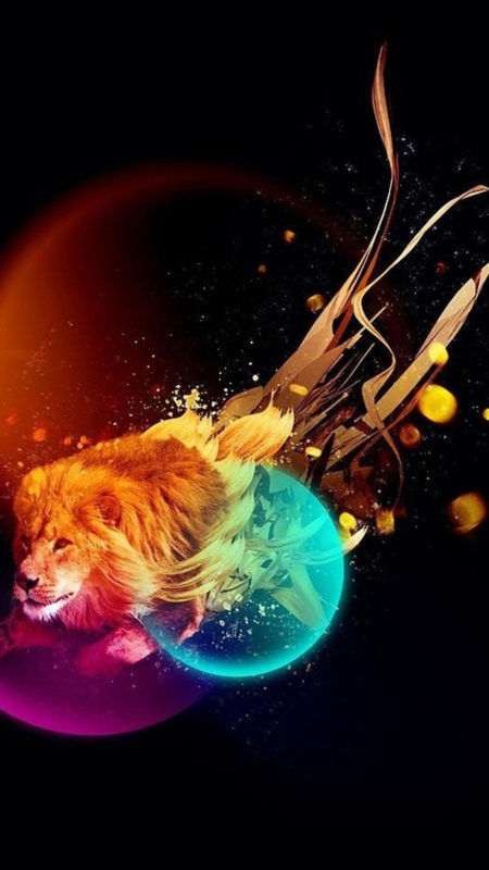 10 Latest Galaxy Lion Wallpaper FULL HD 1920×1080 For PC Background 2024 free download colorful lion wallpaper wallpapersafari 450x800