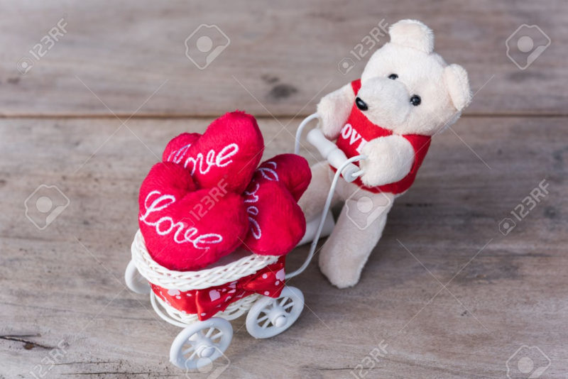 10 Best Cute Love Heart Pictures FULL HD 1920×1080 For PC Background 2024 free download cute teddy bear carry love heart items with white bicycle on stock 800x534