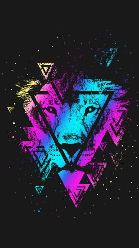 10 Latest Galaxy Lion Wallpaper FULL HD 1920×1080 For PC Background 2024 free download download wallpaper 1440x2560 lion colorful triangle art muzzle 450x800