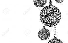 beautiful monochrome black and white christmas background with