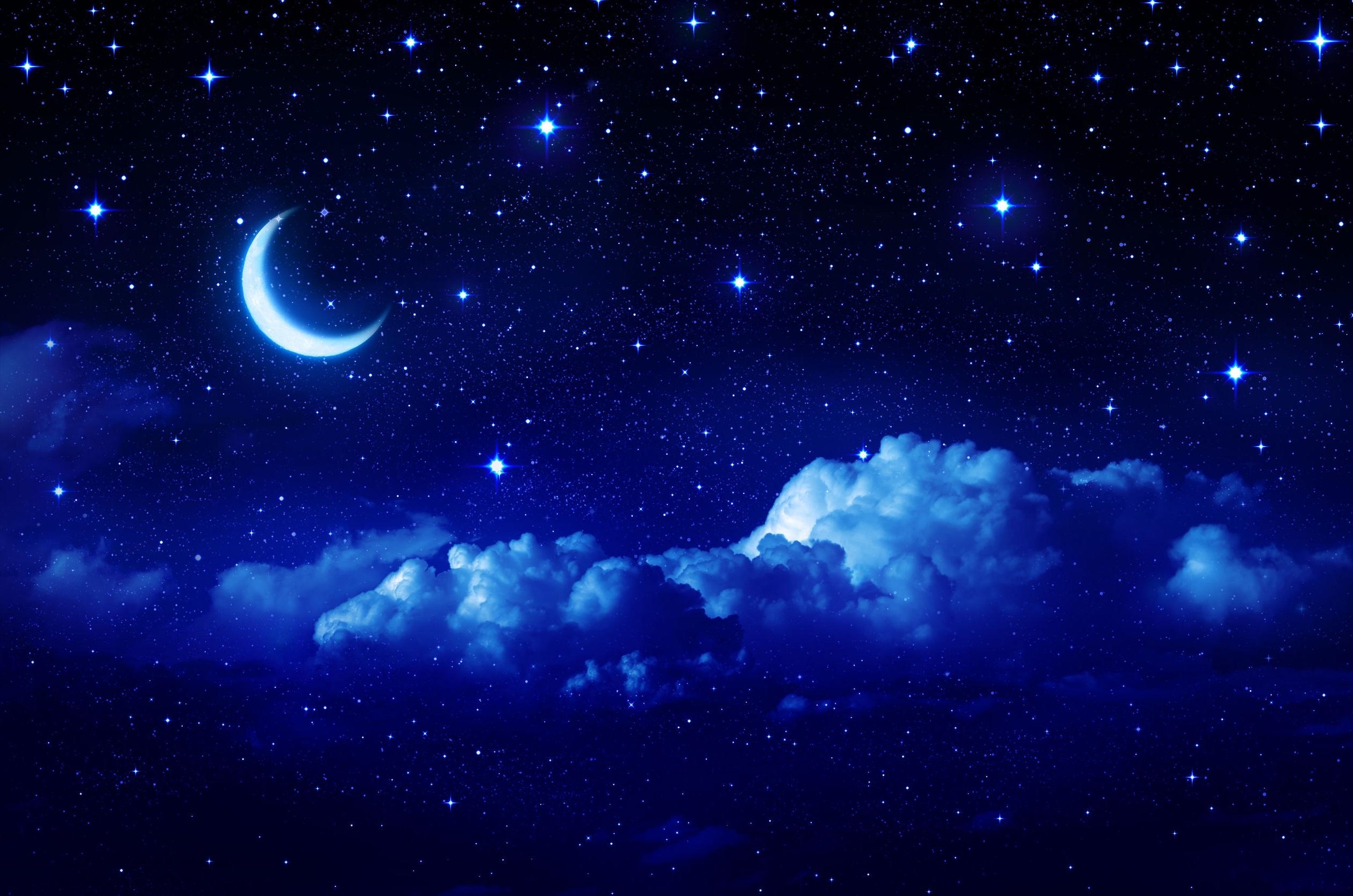 10 Best Blue Night Sky Wallpaper FULL HD 1920×1080 For PC Desktop 2023