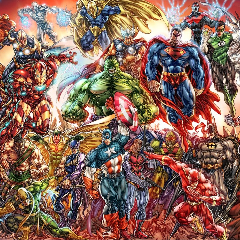 10 Best Marvel And Dc Wallpaper FULL HD 1080p For PC Desktop 2024 free download collage of marvel and dc characters full hd wallpaper and background 800x800