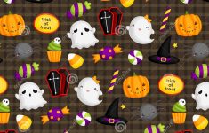 cute halloween background stock vector. illustration of spider