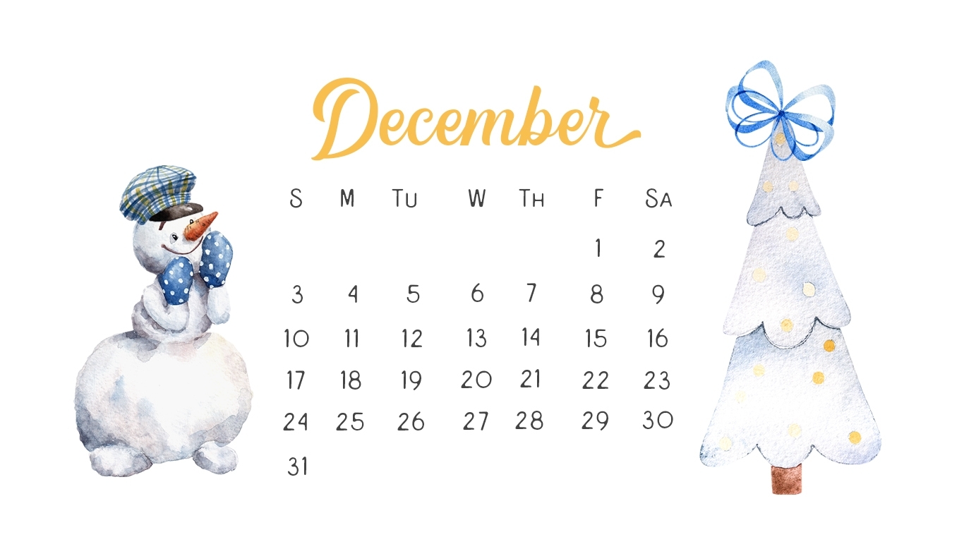 Календарь декабрь новый год
