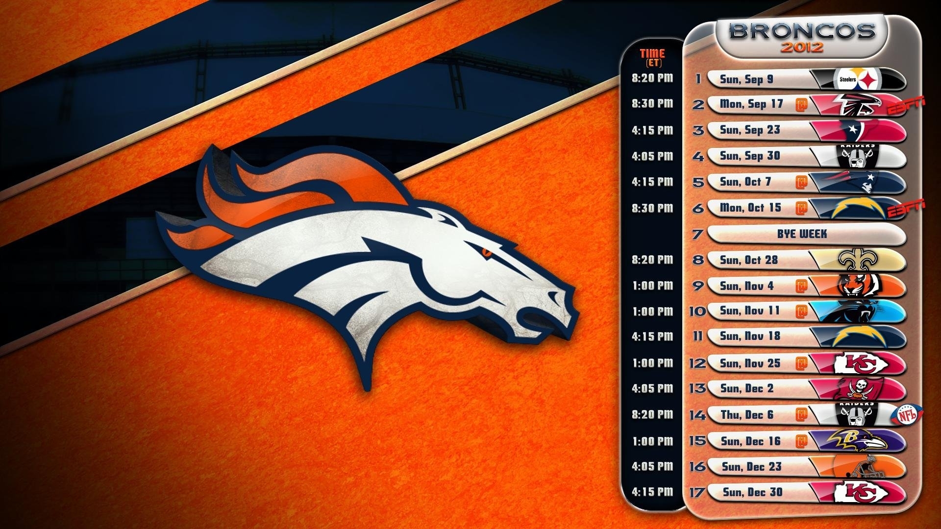 10 Best Denver Broncos Schedule Wallpaper FULL HD 1080p For PC