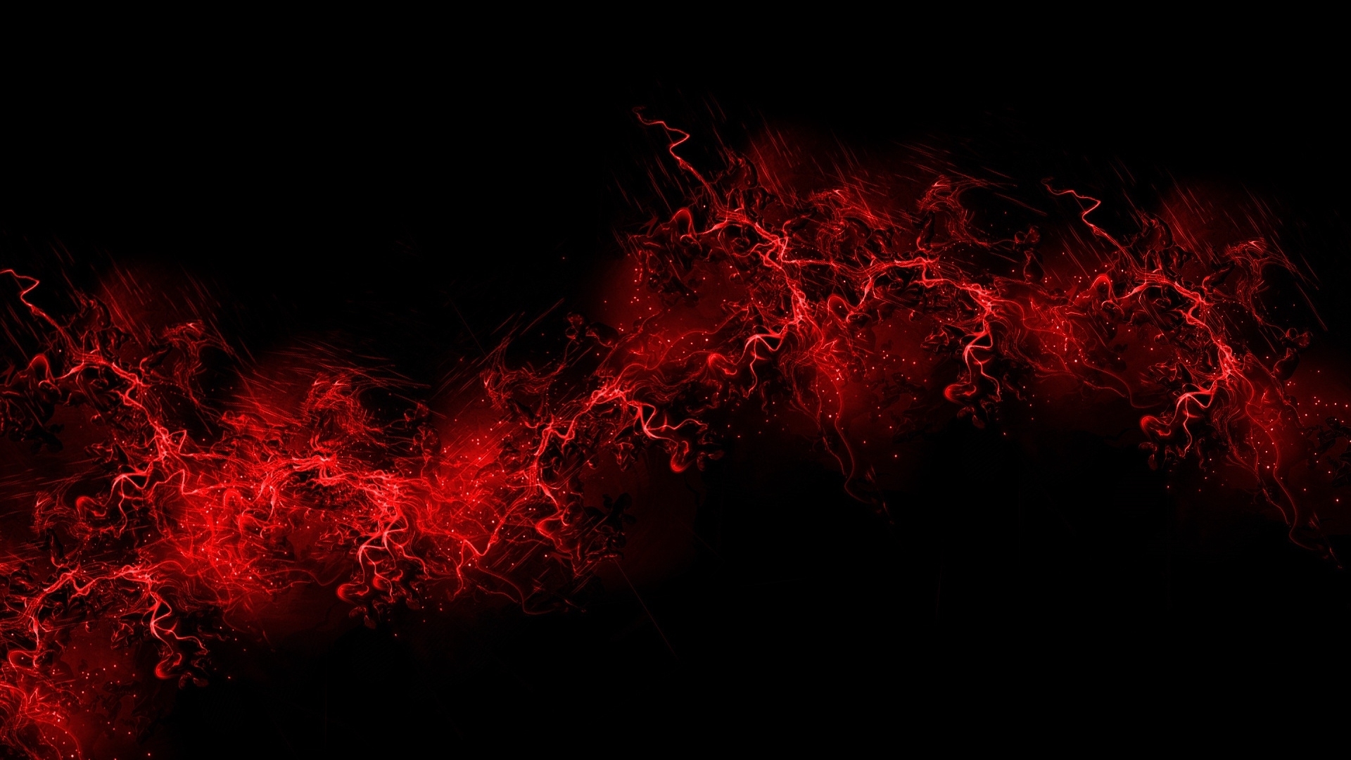 download wallpaper 1920x1080 black background, red, color, paint
