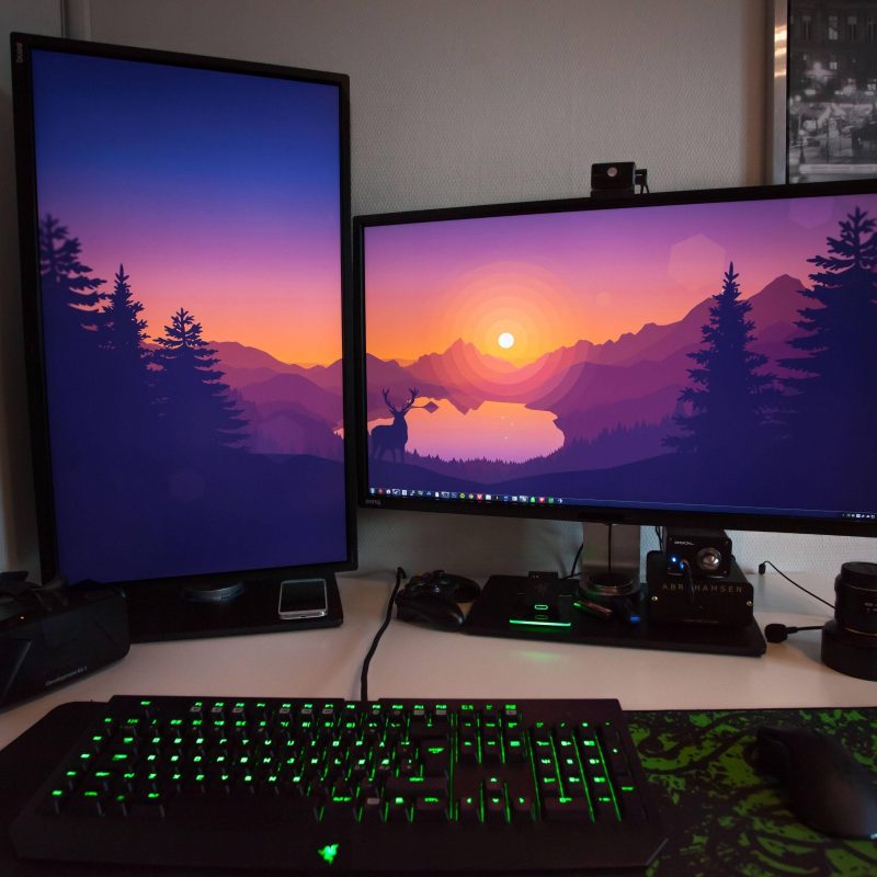 10 Latest Setting Up A Dual Monitor Wallpaper FULL HD 1920×1080 For PC Background 2021 free download dual 4k 32 screens mighty setups pinterest screens pc setup 800x800