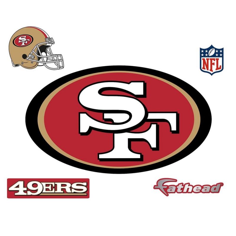 10 Latest Sf 49Ers Logo Pictures FULL HD 1080p For PC Background 2023 free download fathead 28 in h x 48 in w san francisco 49ers logo wall mural 14 800x800