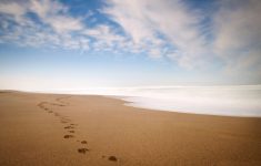 footprints in the sand wallpapers - wallpaper cave