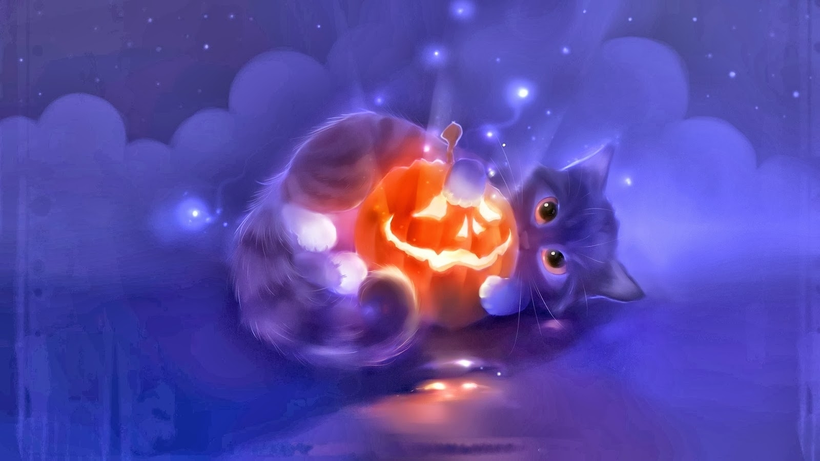 10 New Cute Cat Halloween Backgrounds FULL HD 1920×1080 For PC Desktop 2023