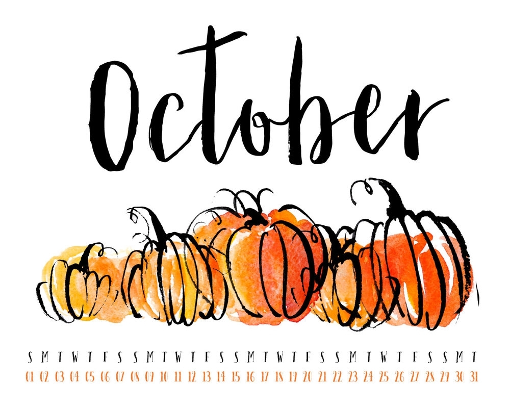 october 2017 desktop calendar wallpaper — uppercase designs