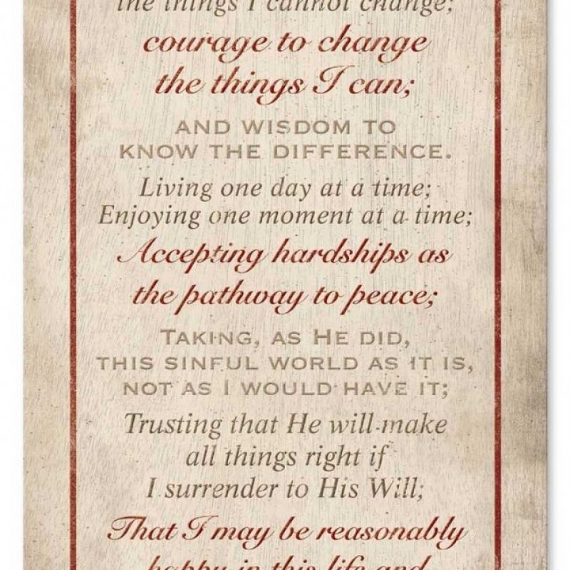 10 Latest Images Of The Serenity Prayer FULL HD 1080p For PC Desktop 2024 free download serenity prayer satin past time signs 800x800