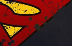 superman logo minimal android wallpaper free download