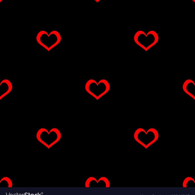 10 Latest Red Heart Black Background FULL HD 1080p For PC Background 2024 free download tile pattern with red hearts on black background vector image 1 800x800