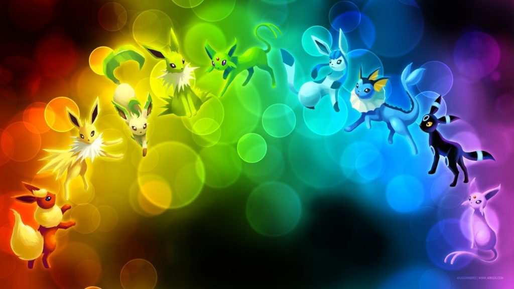 10 New Pokemon Eevee Evolution Wallpaper FULL HD 1080p For PC Background 2024 free download wallpaper eeveelution rainbowarkeis pokemon on deviantart 1024x576