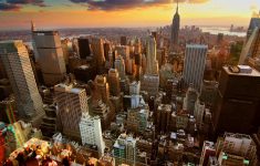 wallpapers new york sunset on city 1920x1080. - media file